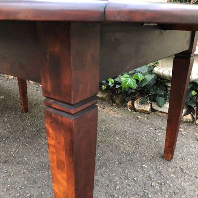A Solid Hardwood/Cypress Dropside Extension Dining Table  (14 Seater)