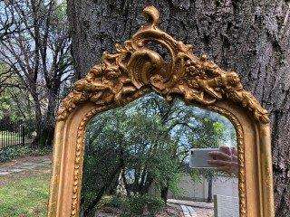 Ornately Carved and Gilded Bevelled Mirror