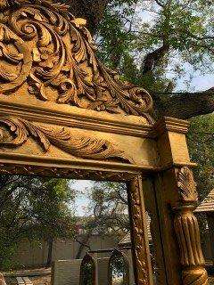Ornately Carved and Gilded Bevelled Mirror