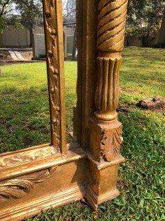 Ornately Carved and Gilded Bevelled Mirror