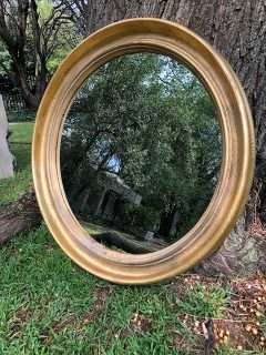 Round Gilded Mirror - MEDIUM