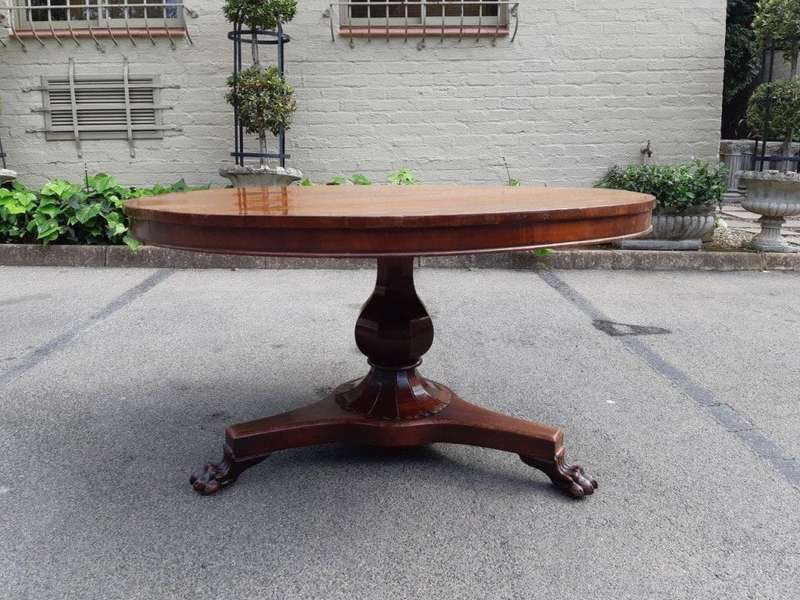Victorian Mahogany Circular Dining Table (4-Seater)