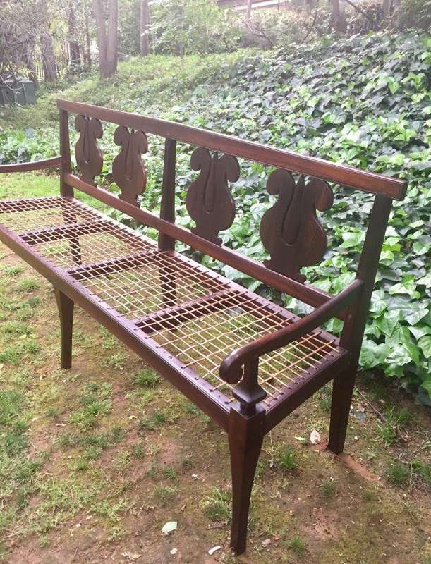 Mid 19th Century Cape Stinkwood Riempies Bench