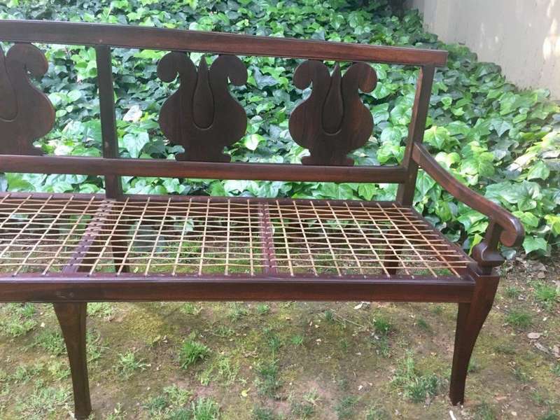 Mid 19th Century Cape Stinkwood Riempies Bench