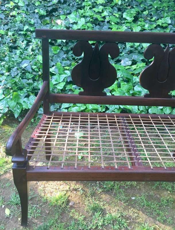 Mid 19th Century Cape Stinkwood Riempies Bench