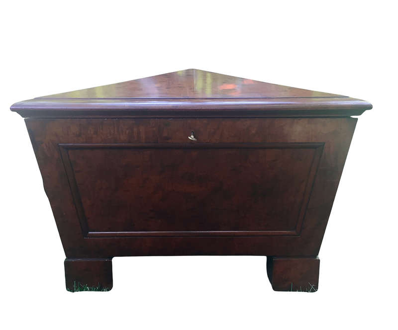 Regency mahogany cellarette / wine cooler with fitted liner