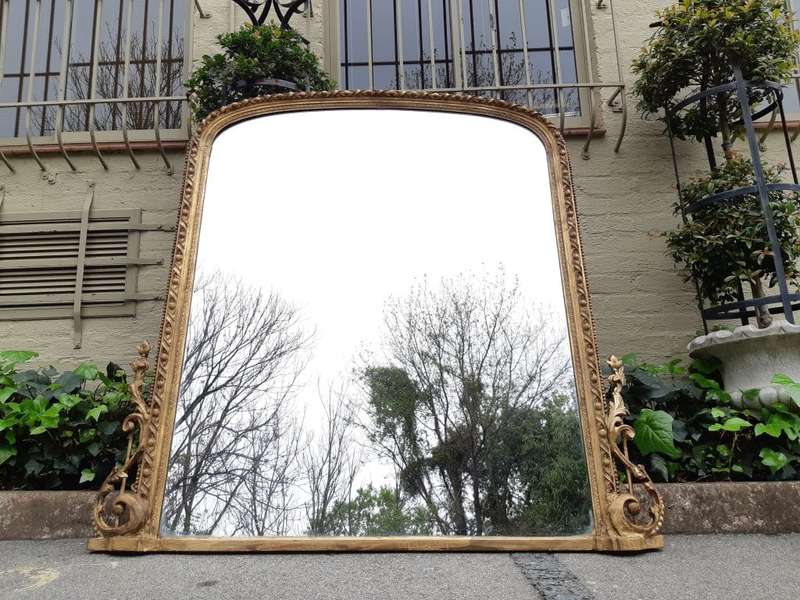 Edwardian Gilded Mantel Mirror Circa 1910