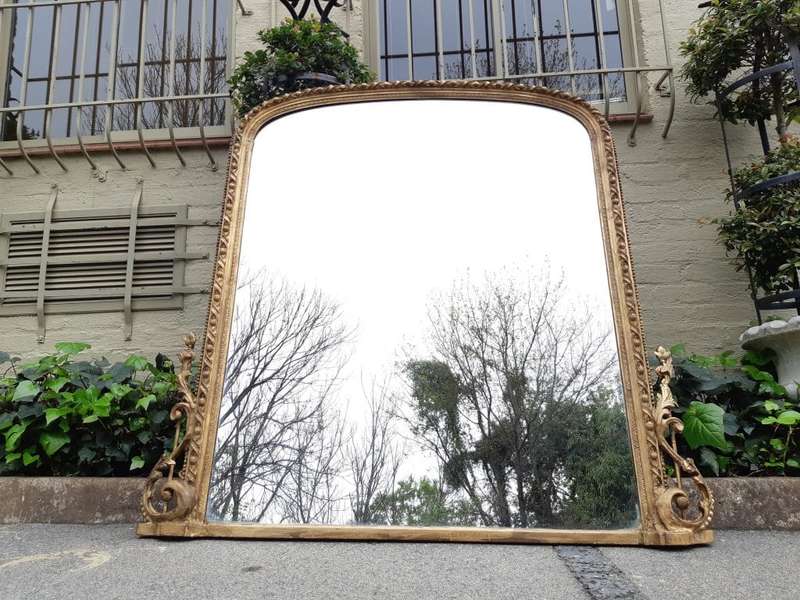 Edwardian Gilded Mantel Mirror Circa 1910