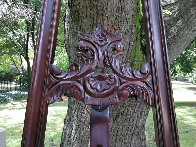 Pair of Carved And Ornate Mahogany Style Easel In The Rococo Style
