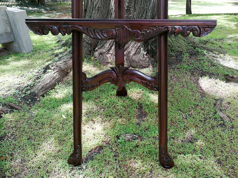 Pair of Carved And Ornate Mahogany Style Easel In The Rococo Style