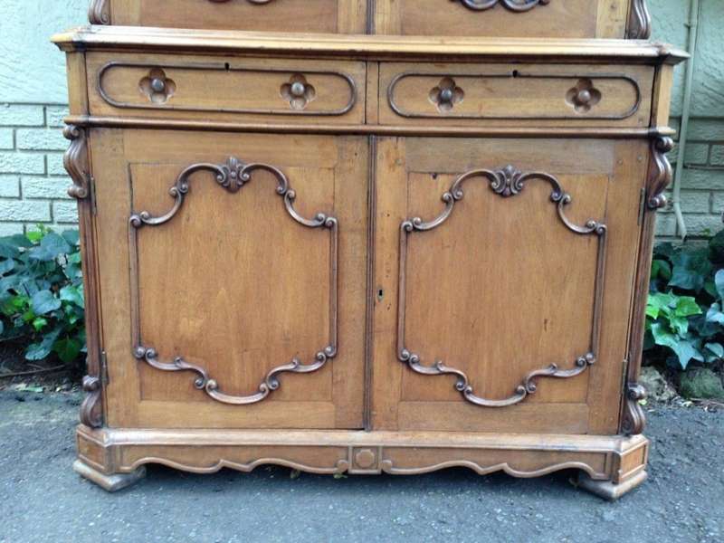 Indo Dutch Rosewood And Teak Linen Press, 19th Century