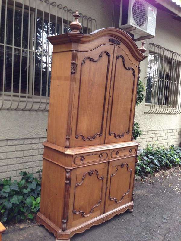 Indo Dutch Rosewood And Teak Linen Press, 19th Century