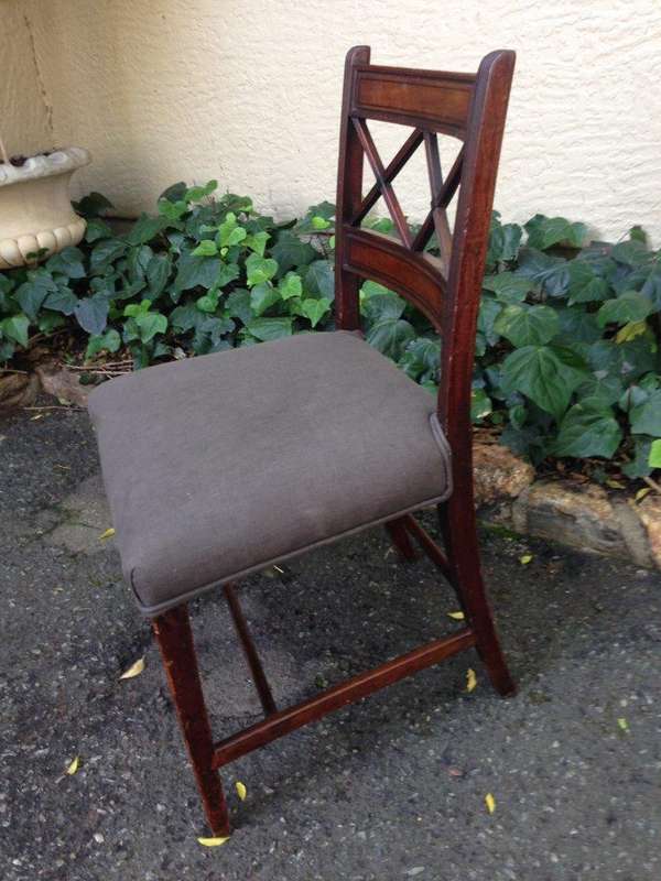 A Set Of Six George Iii Mahogany Dining Chairs