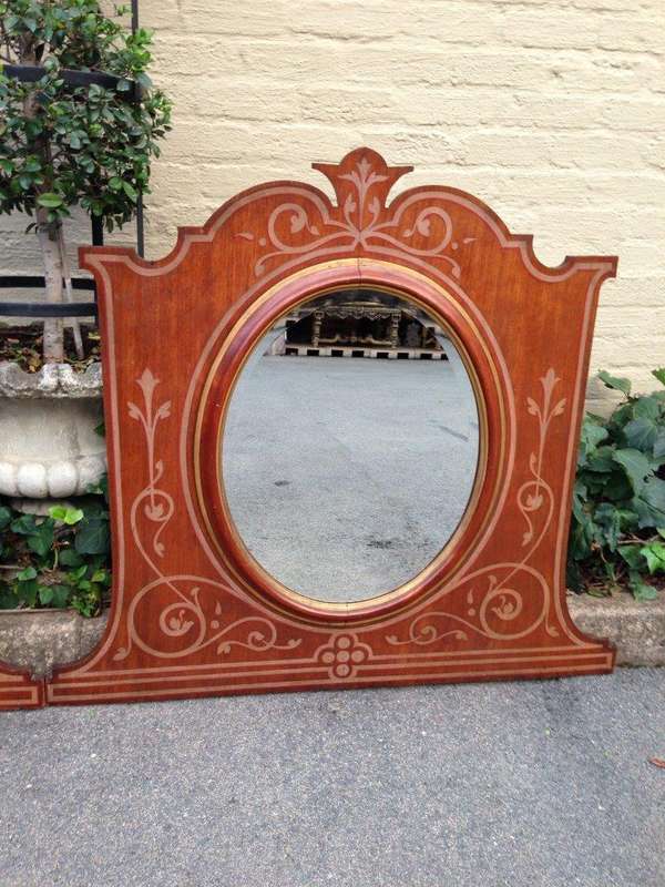 A Pair of Late Victorian Mahogany Framed Mirrors
