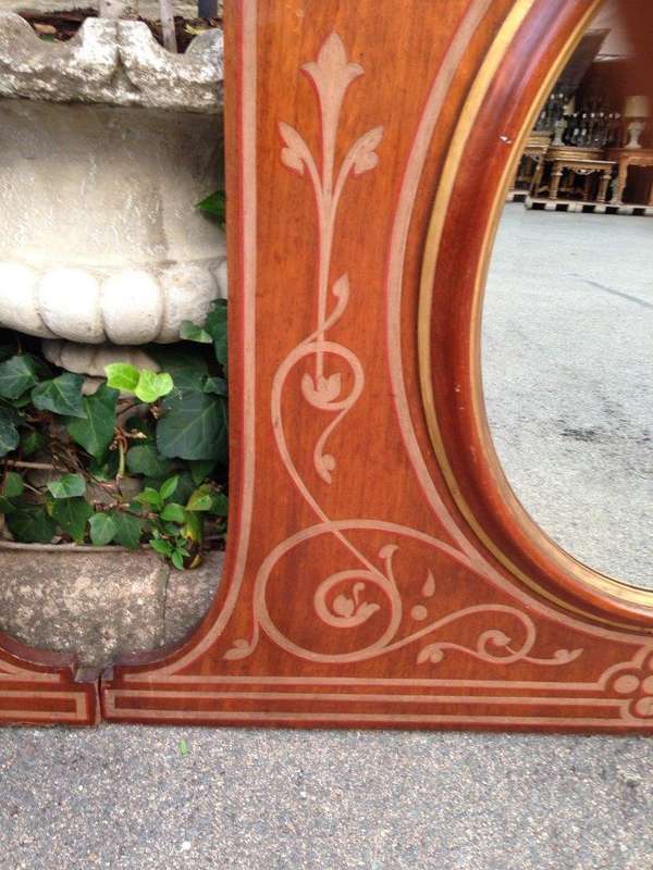 A Pair of Late Victorian Mahogany Framed Mirrors