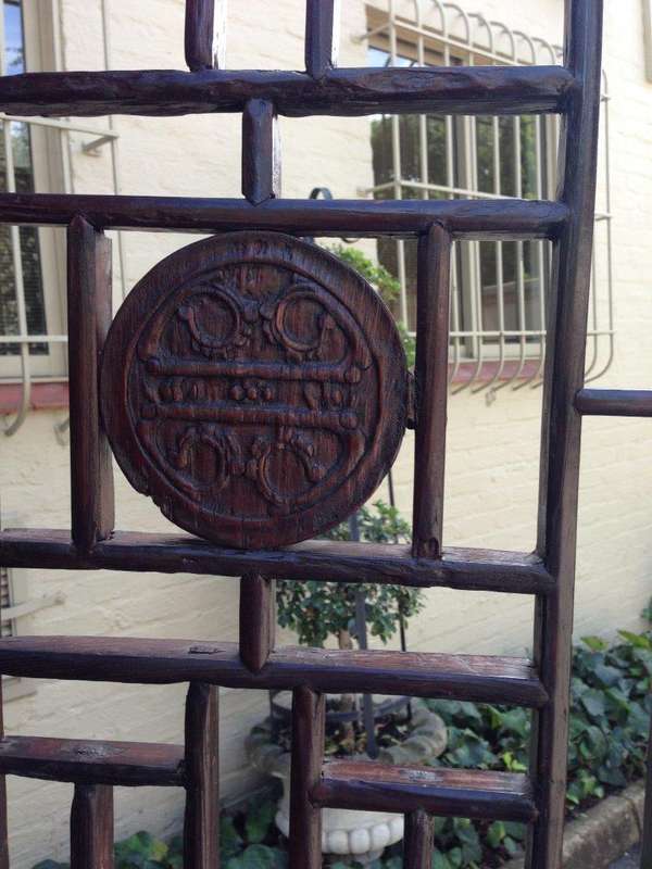 Wooden screen comprising of 4 panels