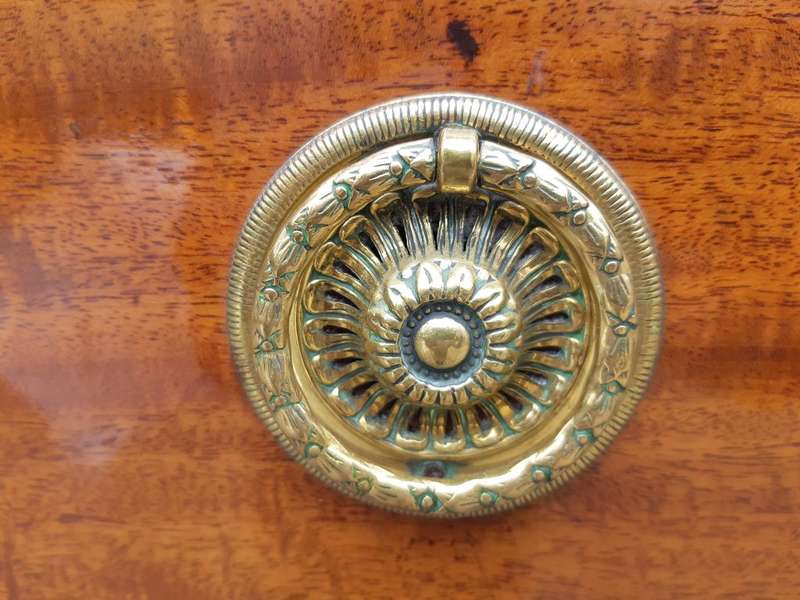 Georgian mahogany bow fronted chest on chest