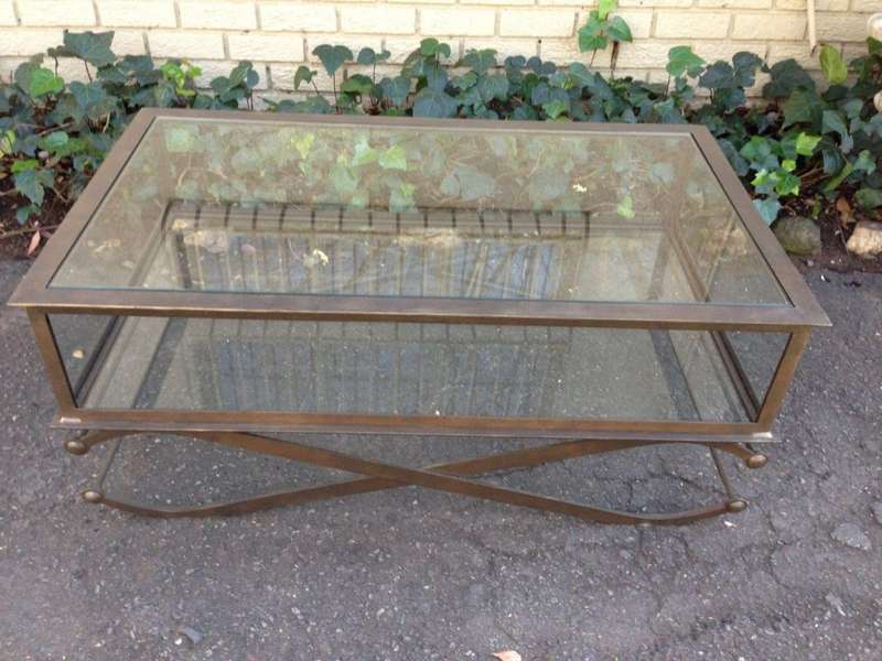 Wrought Iron Display Coffee Table