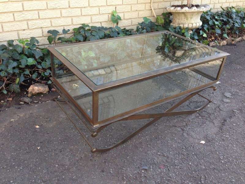 Wrought Iron Display Coffee Table