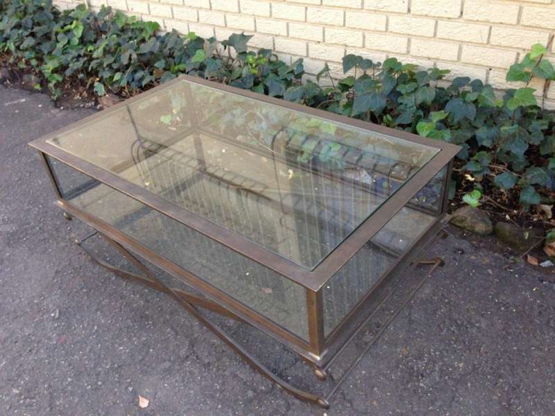 Wrought Iron Display Coffee Table