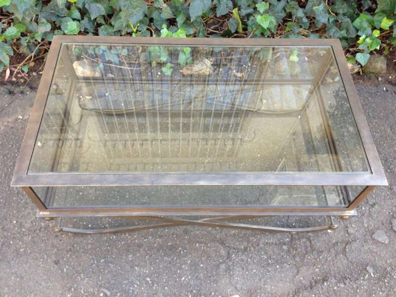 Wrought Iron Display Coffee Table