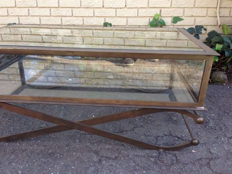 Wrought Iron Display Coffee Table