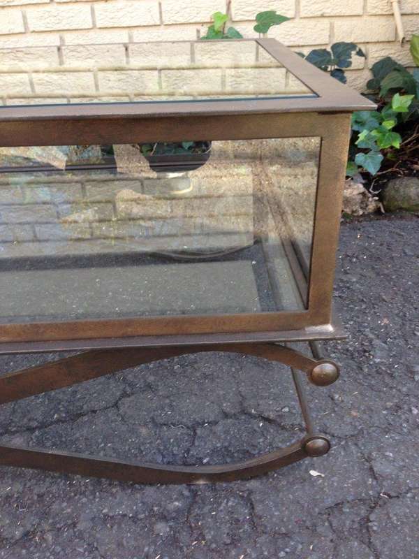 Wrought Iron Display Coffee Table