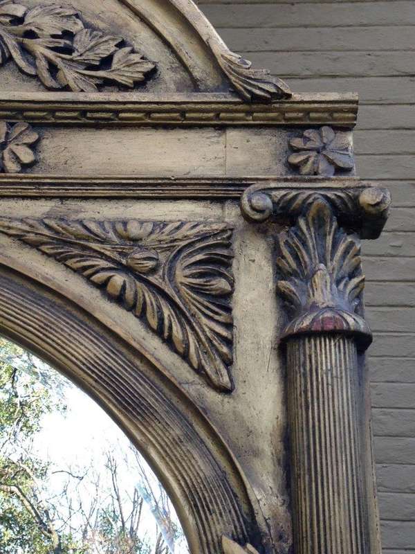 An Ornate Carved & Bevelled Mirror