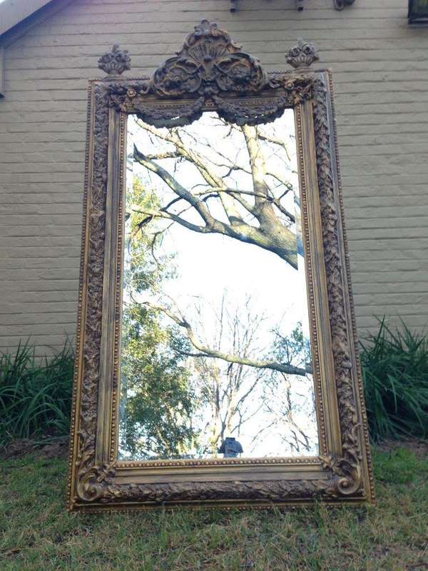 Ornate Gilded Wooden Mirror