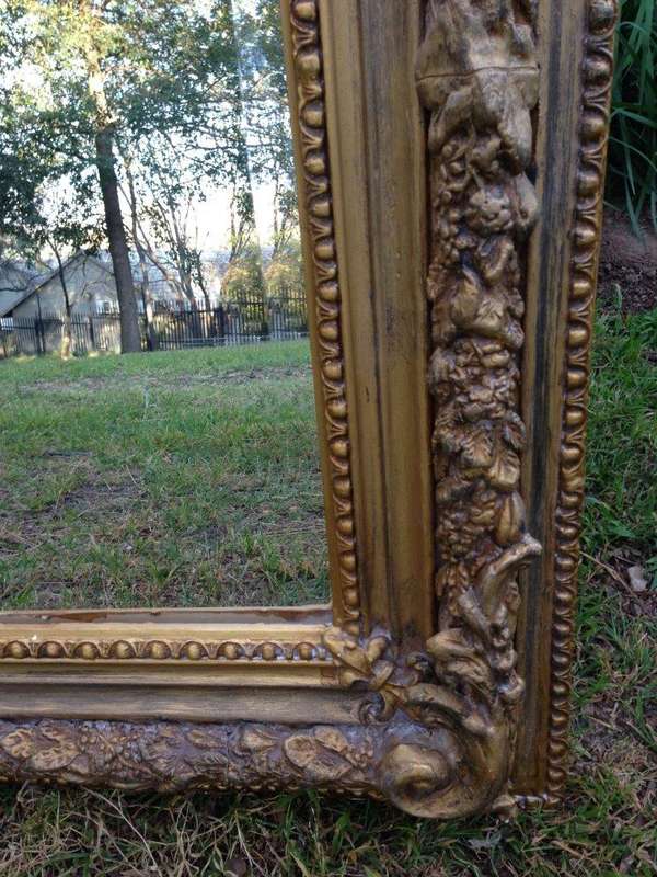 Ornate Gilded Wooden Mirror