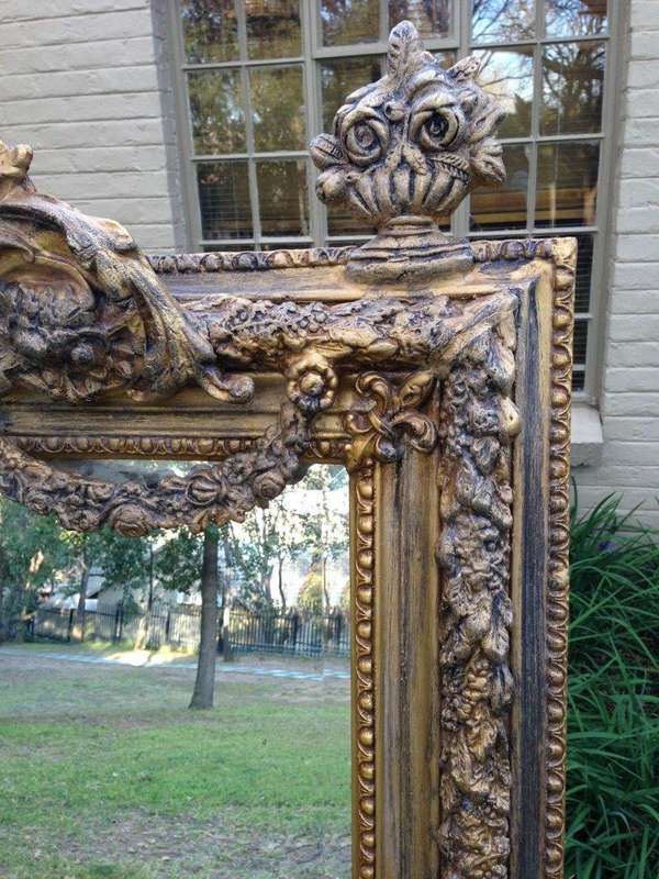 Ornate Gilded Wooden Mirror