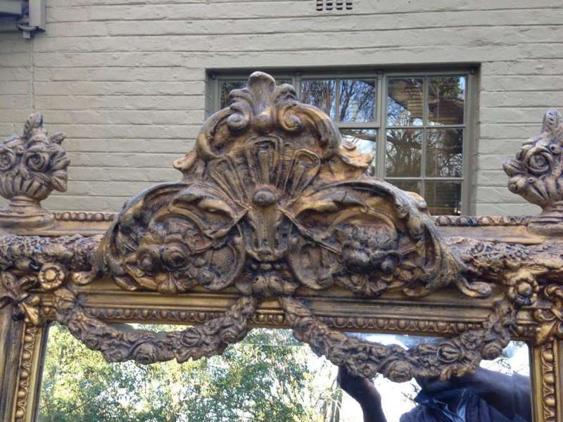Ornate Gilded Wooden Mirror