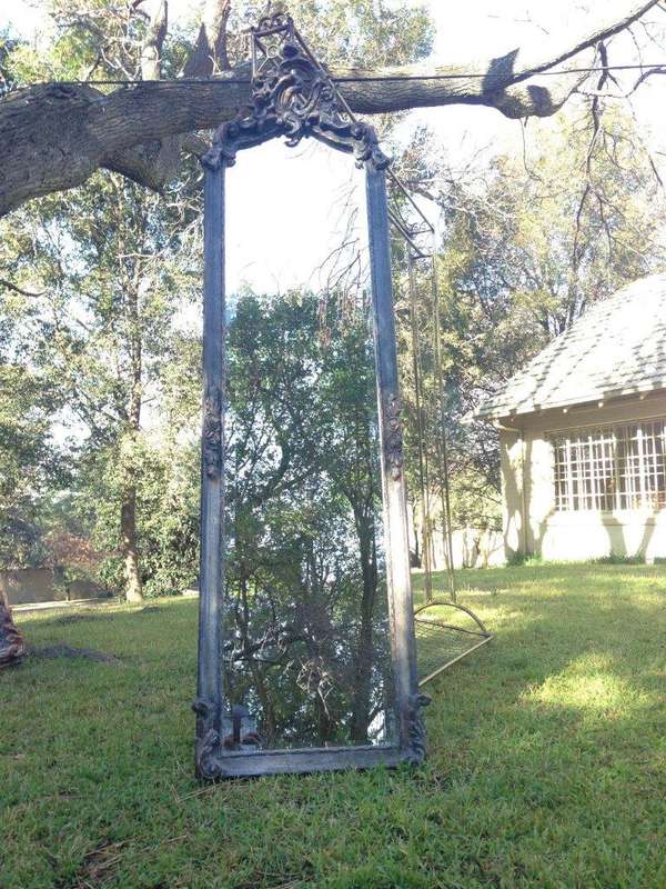 An Ornate Carved Gilded Mirror in the Rococo Style