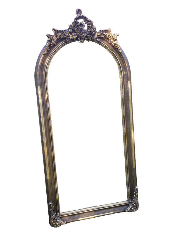 A Gilded French Mirror in the Rococo Style