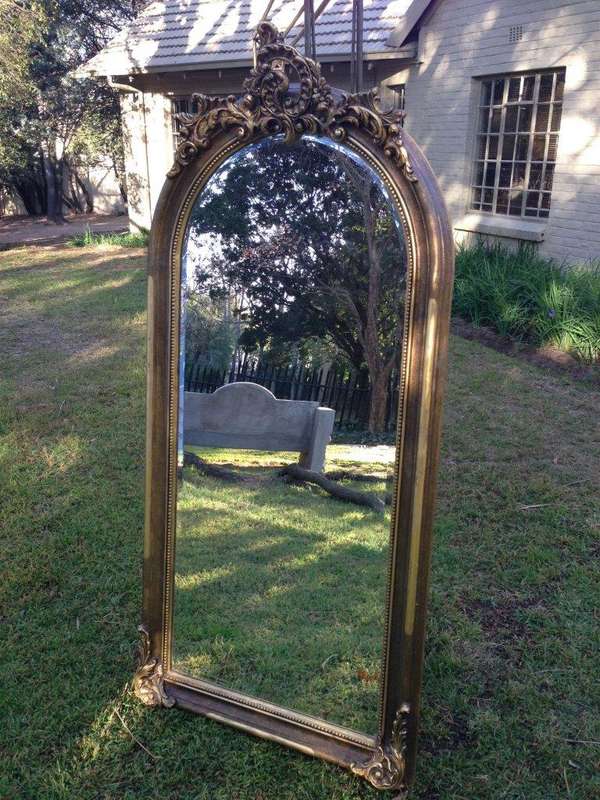 A Gilded French Mirror in the Rococo Style