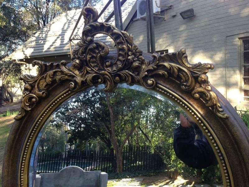 A Gilded French Mirror in the Rococo Style