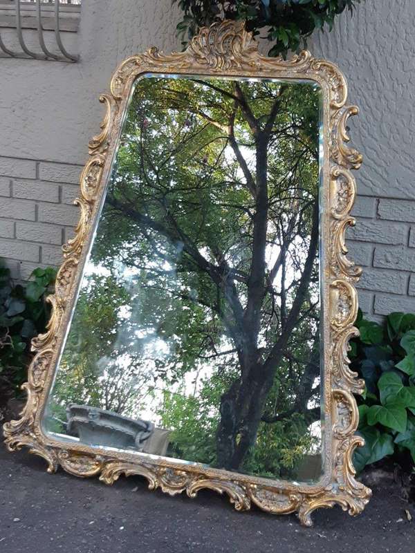 Hand Gilded Bevelled Mirror