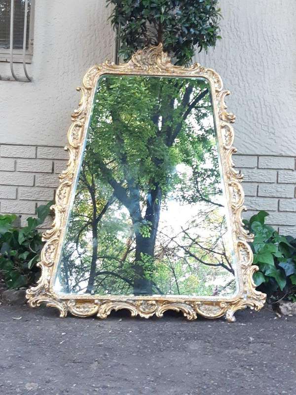 Hand Gilded Bevelled Mirror