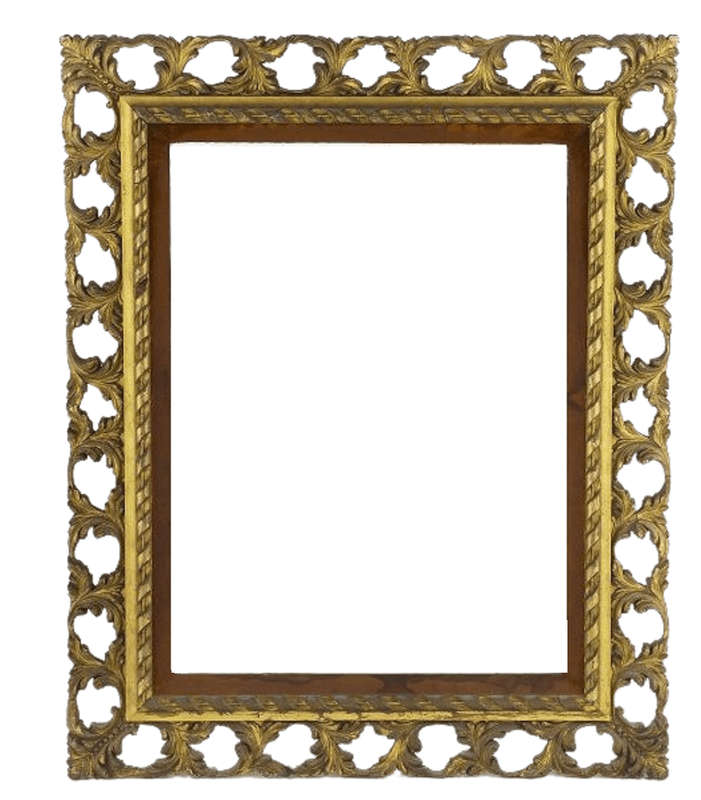 A19th/20th Century  Italian Giltwood Mirror Bevelled Plate