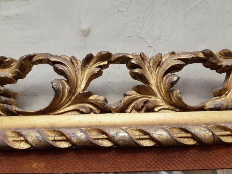 A19th/20th Century  Italian Giltwood Mirror Bevelled Plate