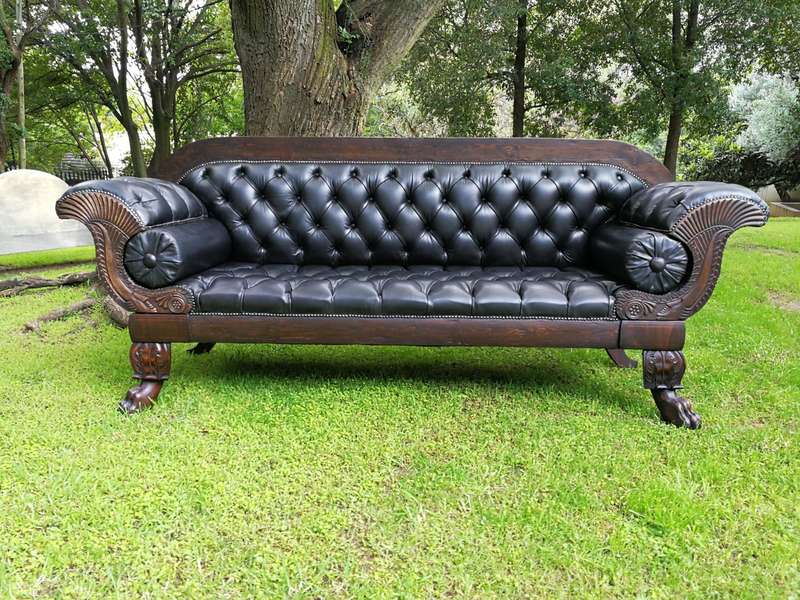 Late 19th Century Mahogany Settee