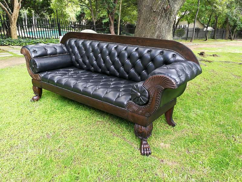 Late 19th Century Mahogany Settee