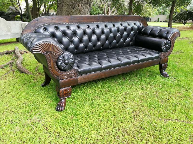 Late 19th Century Mahogany Settee