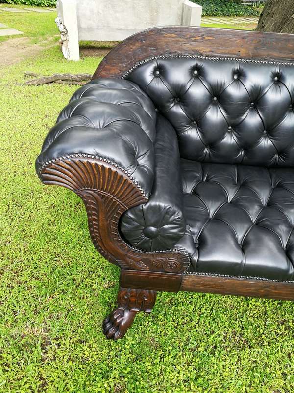Late 19th Century Mahogany Settee