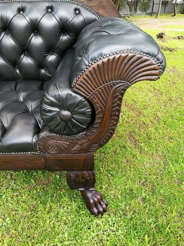 Late 19th Century Mahogany Settee