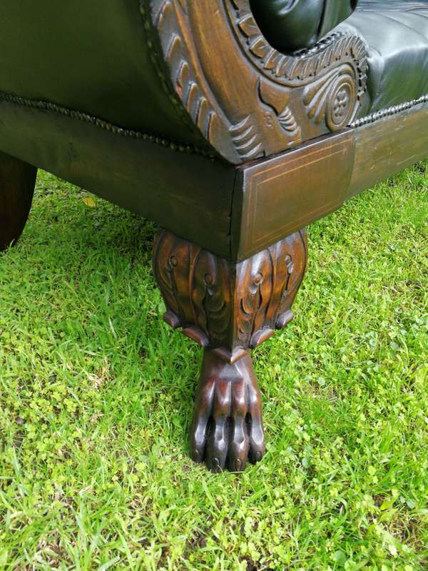 Late 19th Century Mahogany Settee