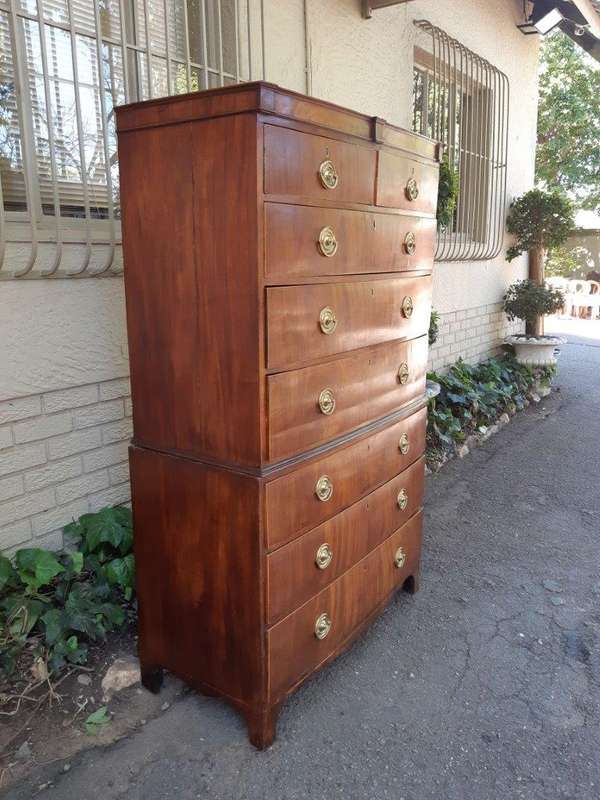 Victorian Mahogany Tallboy/Chest On Chest
