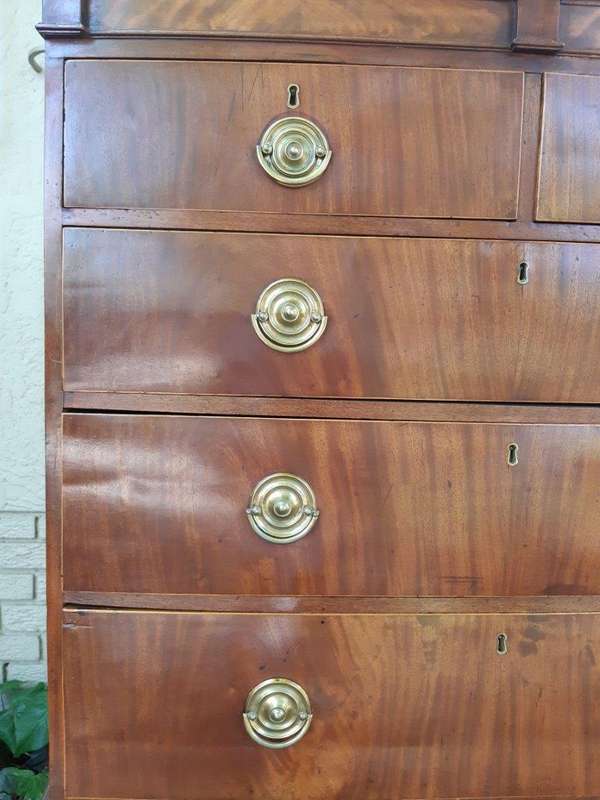 Victorian Mahogany Tallboy/Chest On Chest