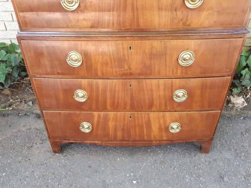 Victorian Mahogany Tallboy/Chest On Chest