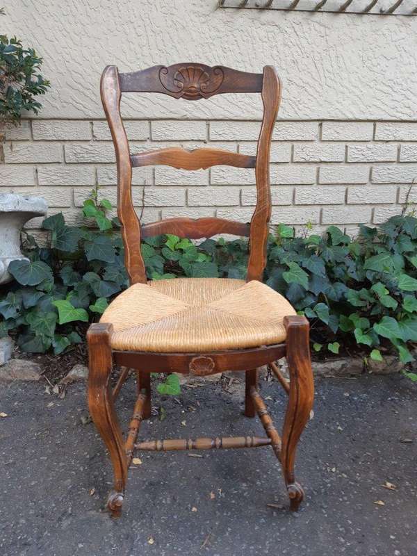 Set Of 6 French Oak Chairs